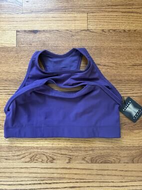 NWT Savage X Fenty Sport High Neck Keyhole Bra Purple Sz 2X 18-20